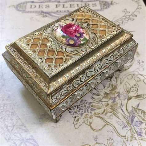 small metal trinket box|small metal trinkets.